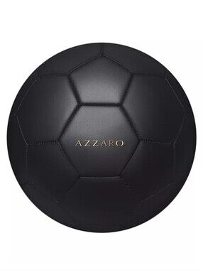 Azzaro Black & Gold Soccer Ball Official Logo Football Collectible.